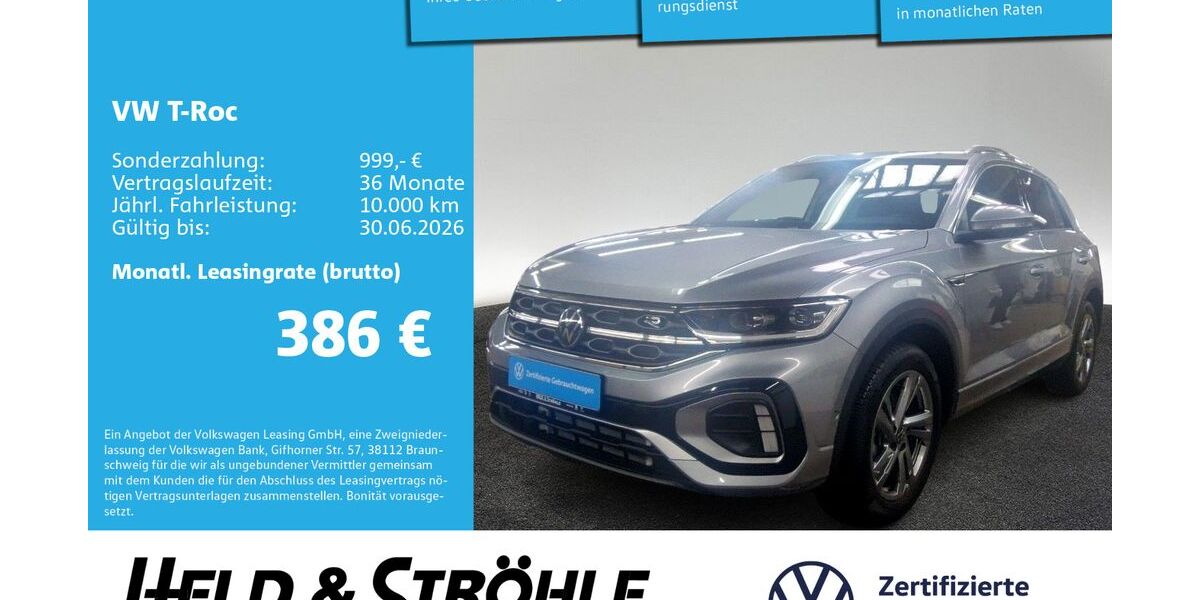 VW T-Roc 6.624 km 34.360 &euro; Neu-Ulm 89231