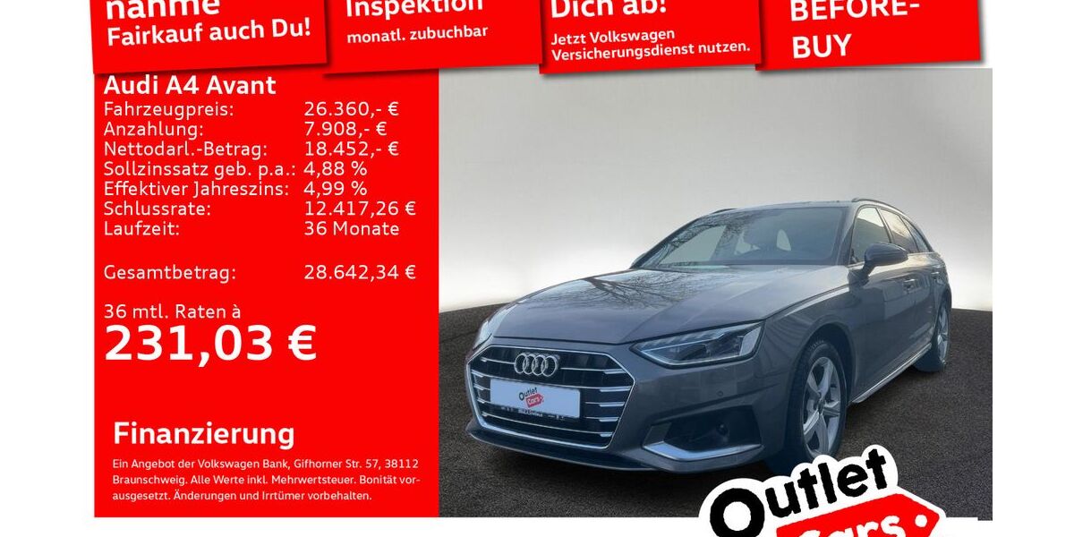 Audi A4 67.650 km 24.320 &euro; Senden 89250