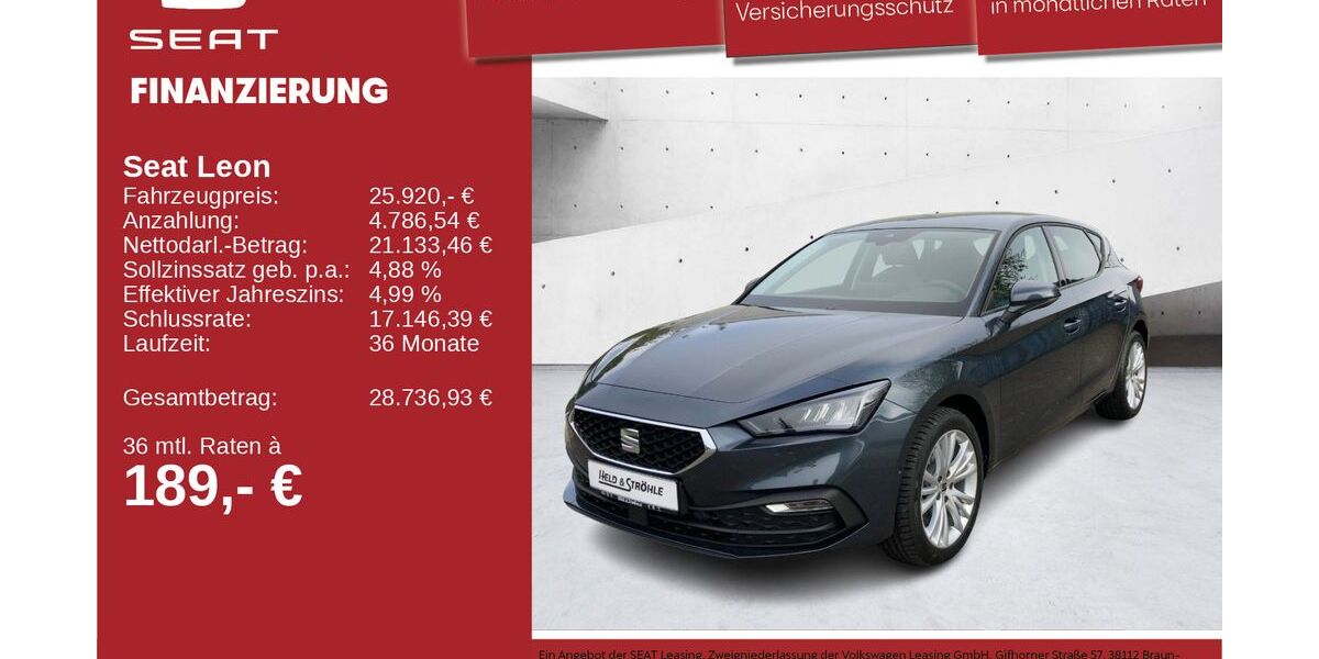 Seat Leon 4.566 km 25.920 &euro; Neu-Ulm 89231
