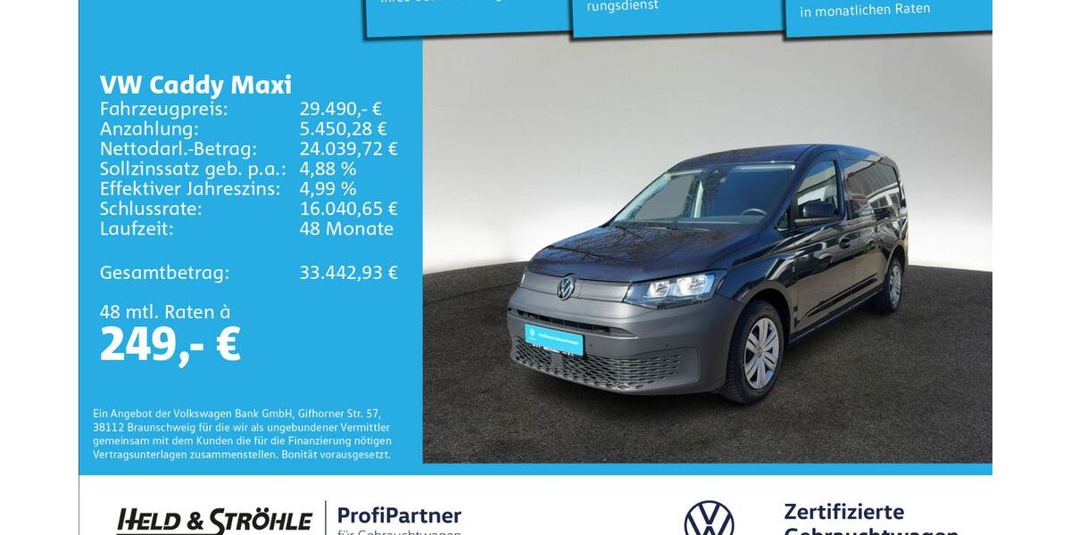 VW Caddy Maxi 25.319 km 29.490 &euro; Ulm 89079