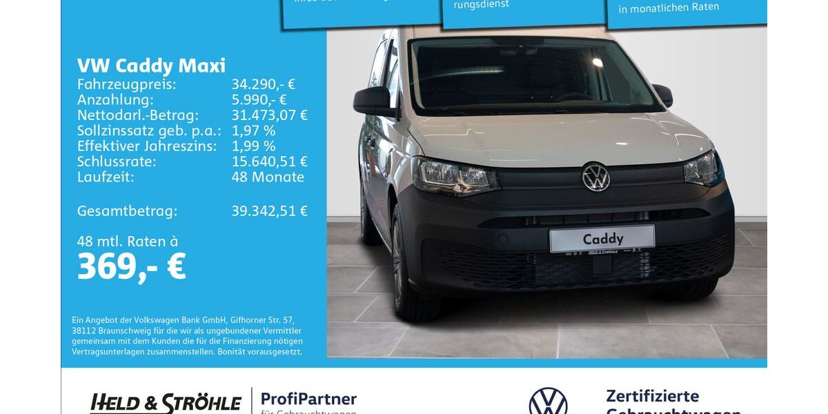 VW Caddy Maxi 3.001 km 30.950 &euro; Neu-Ulm 89231