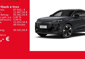 Audi Q6 e-tron 6.001 km 87.950 &euro; Ulm 89073
