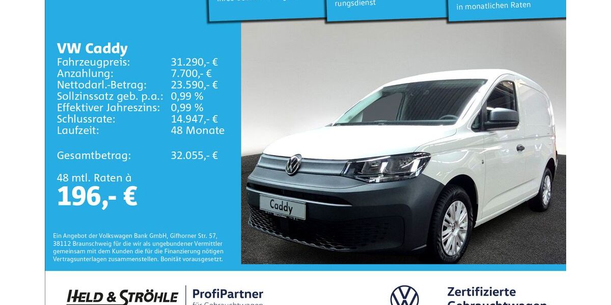 VW Caddy 2.001 km 26.950 &euro; Ulm 89079