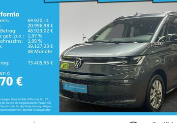 VW T7 California 17.698 km 69.920 &euro; Ulm 89079