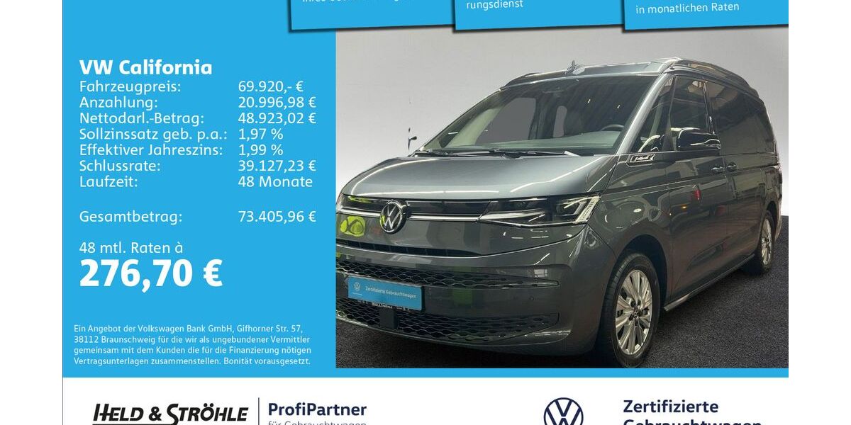 VW T7 California 17.698 km 69.920 &euro; Ulm 89079