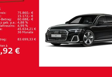 Audi A8 28.646 km 75.860 &euro; Ulm 89073