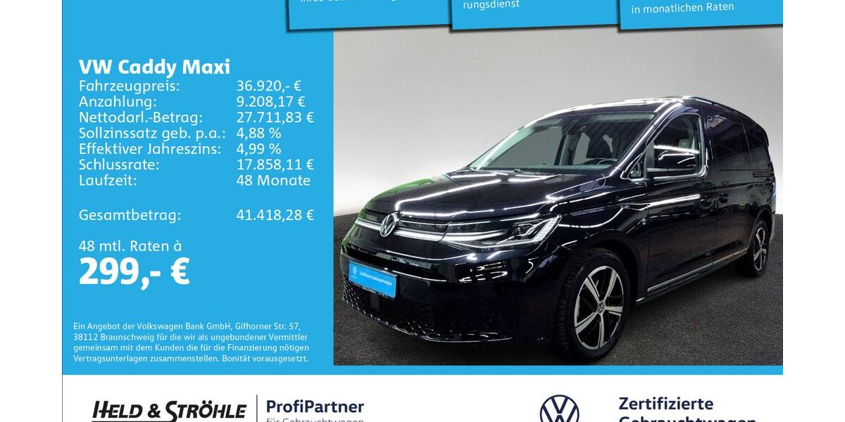 VW Caddy Maxi 22.379 km 35.920 &euro; Ulm 89079