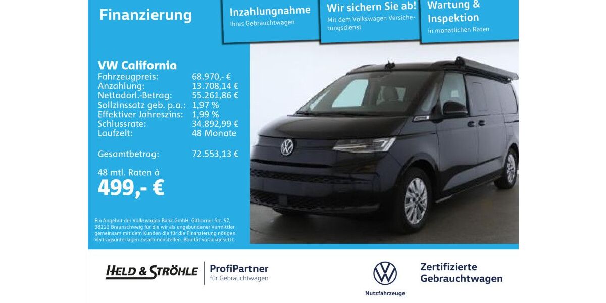 VW T7 California 18.553 km 68.970 &euro; Ulm 89079