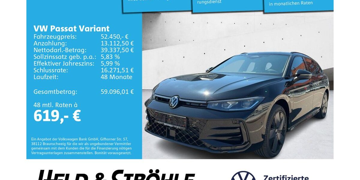 VW Passat Variant 13.001 km 52.450 &euro; Neu-Ulm 89231