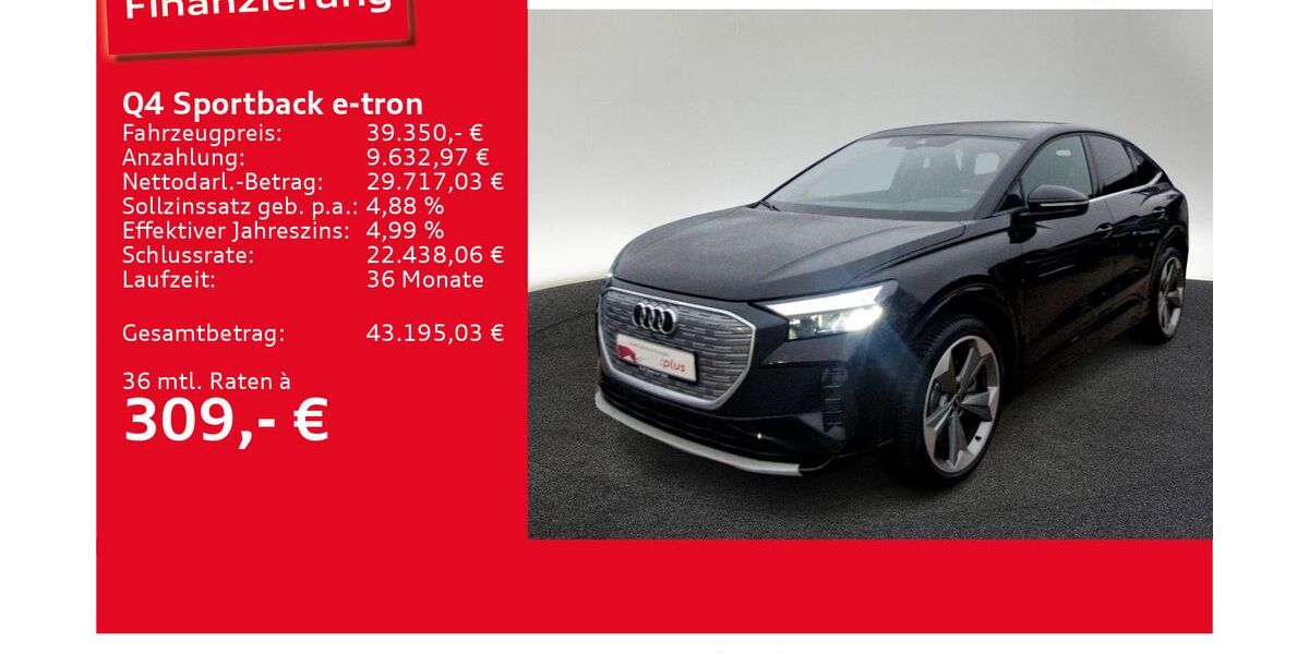 Audi Q4 e-tron 37.001 km 39.350 &euro; Ulm 89073