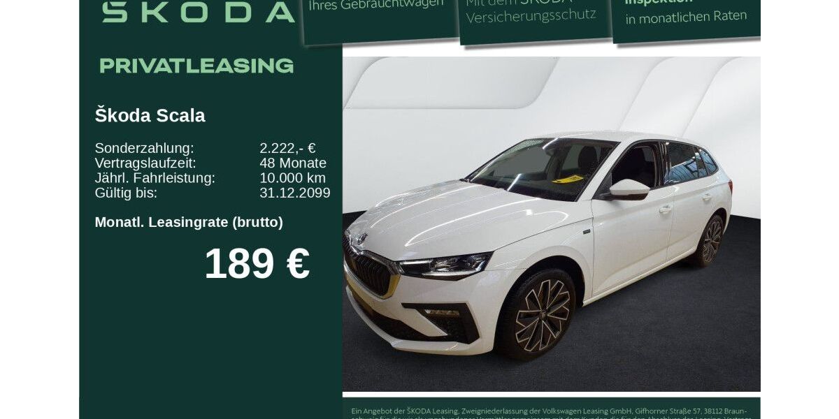 Skoda Scala 14.140 km 23.360 &euro; Neu-Ulm 89231