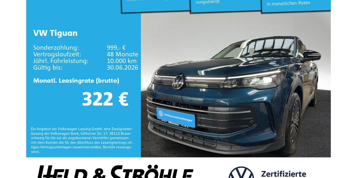 VW Tiguan 12.349 km 35.660 &euro; Neu-Ulm 89231