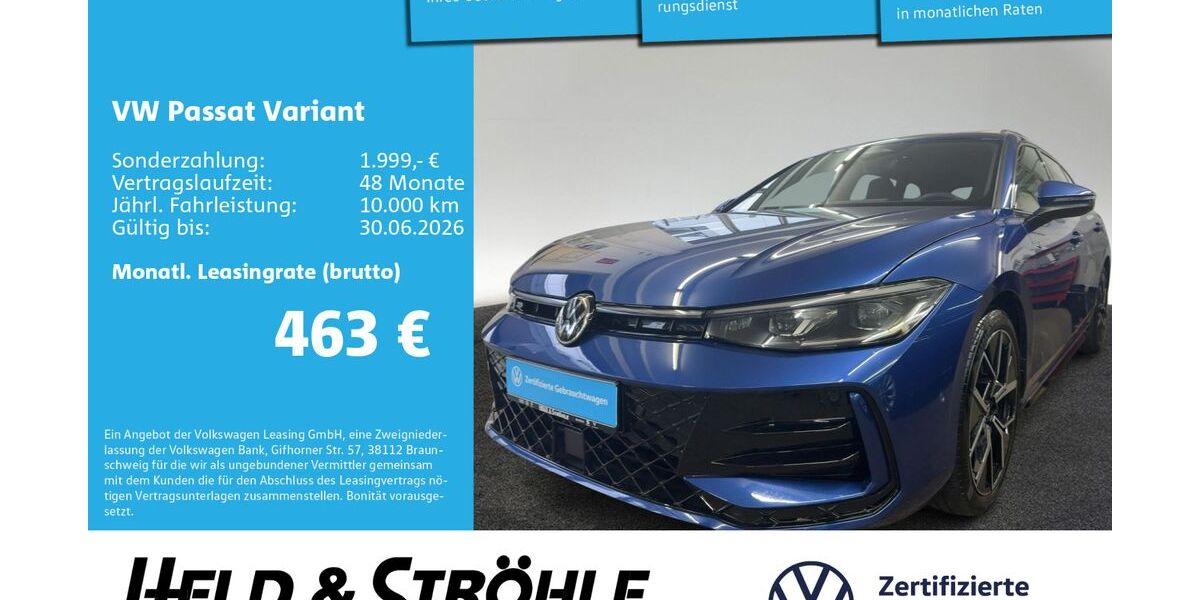 VW Passat Variant 20.742 km 43.330 &euro; Neu-Ulm 89231