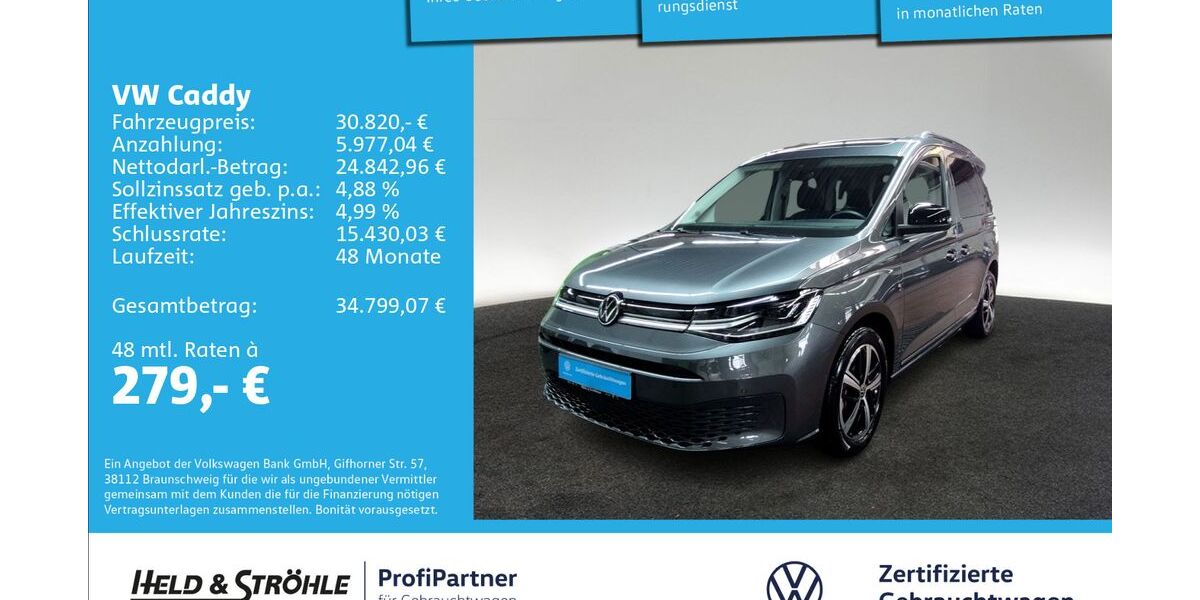 VW Caddy 4.462 km 30.820 &euro; Ulm 89079