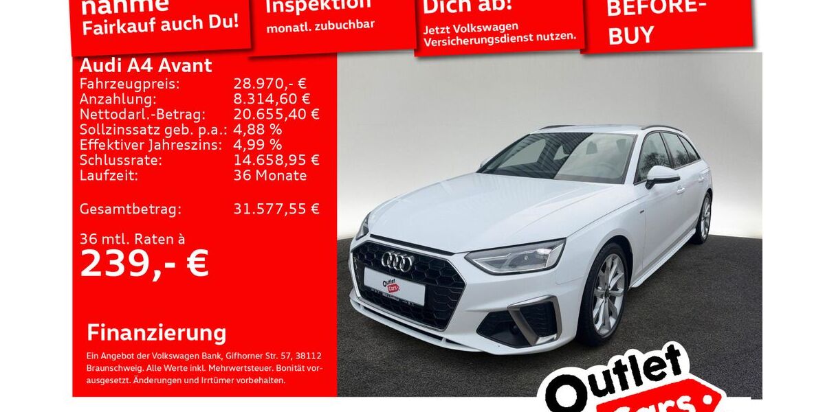 Audi A4 57.321 km 28.970 &euro; Senden 89250