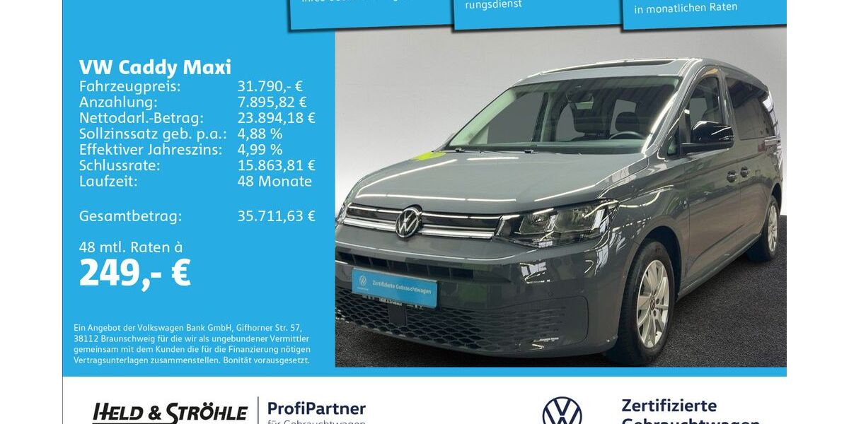 VW Caddy Maxi 18.201 km 31.790 &euro; Ulm 89079