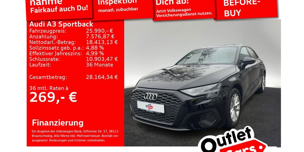 Audi A3 66.843 km 25.990 &euro; Senden 89250