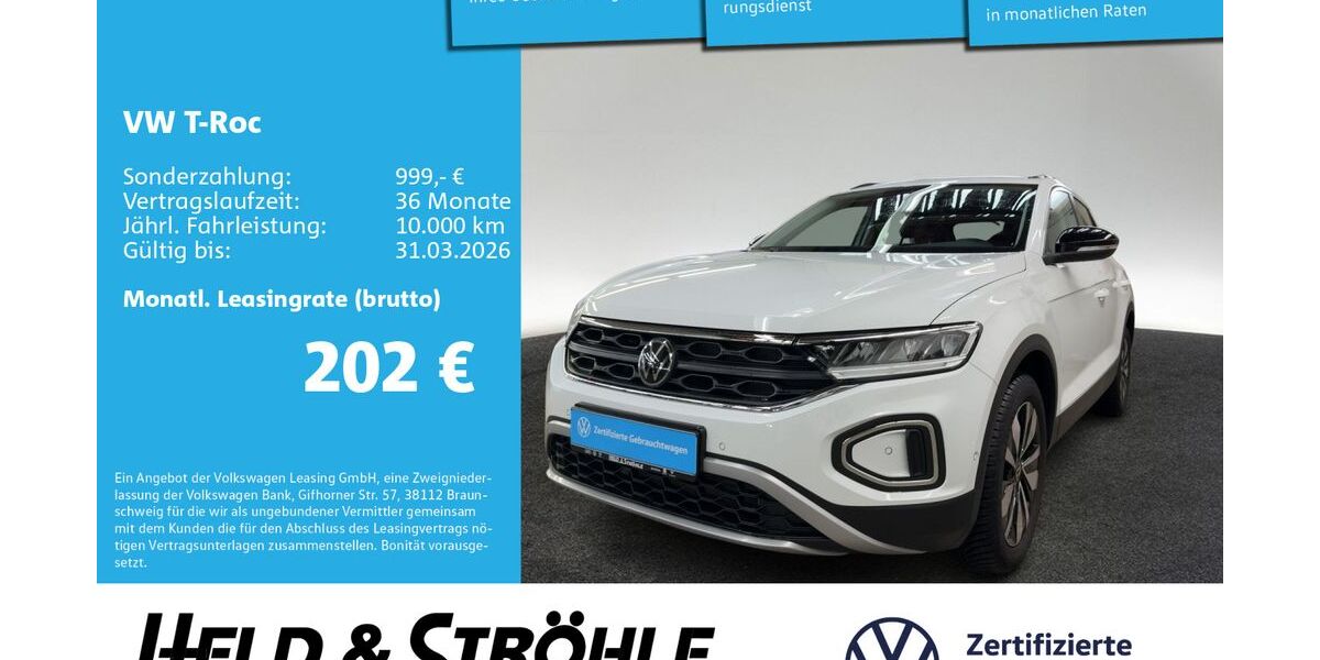 VW T-Roc 13.188 km 21.790 &euro; Neu-Ulm 89231