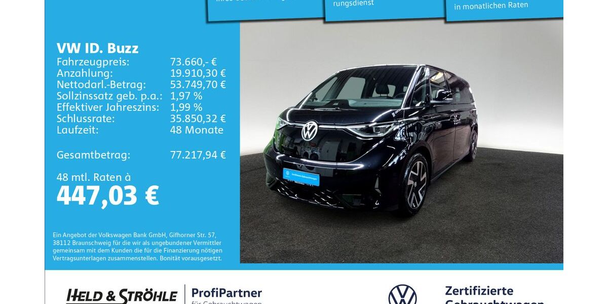 VW ID. Buzz 11.723 km 73.660 &euro; Ulm 89079