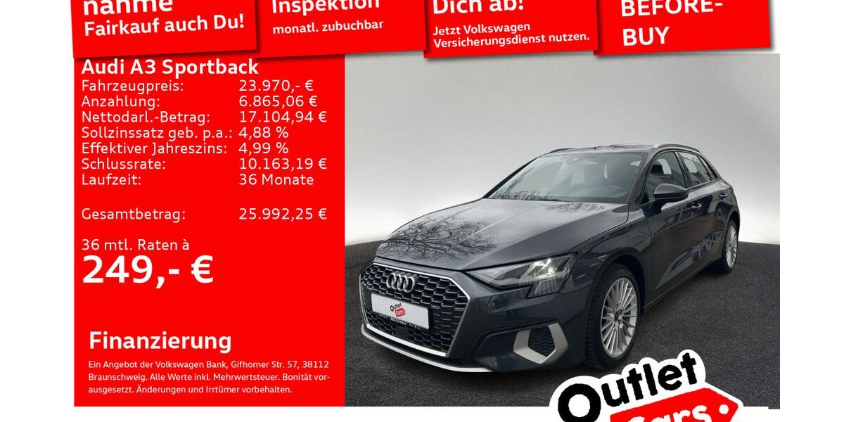 Audi A3 63.441 km 23.970 &euro; Senden 89250