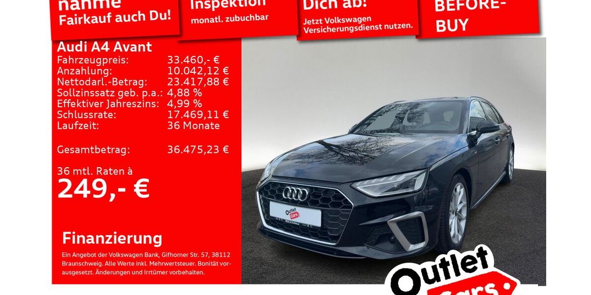 Audi A4 72.848 km 33.460 &euro; Senden 89250