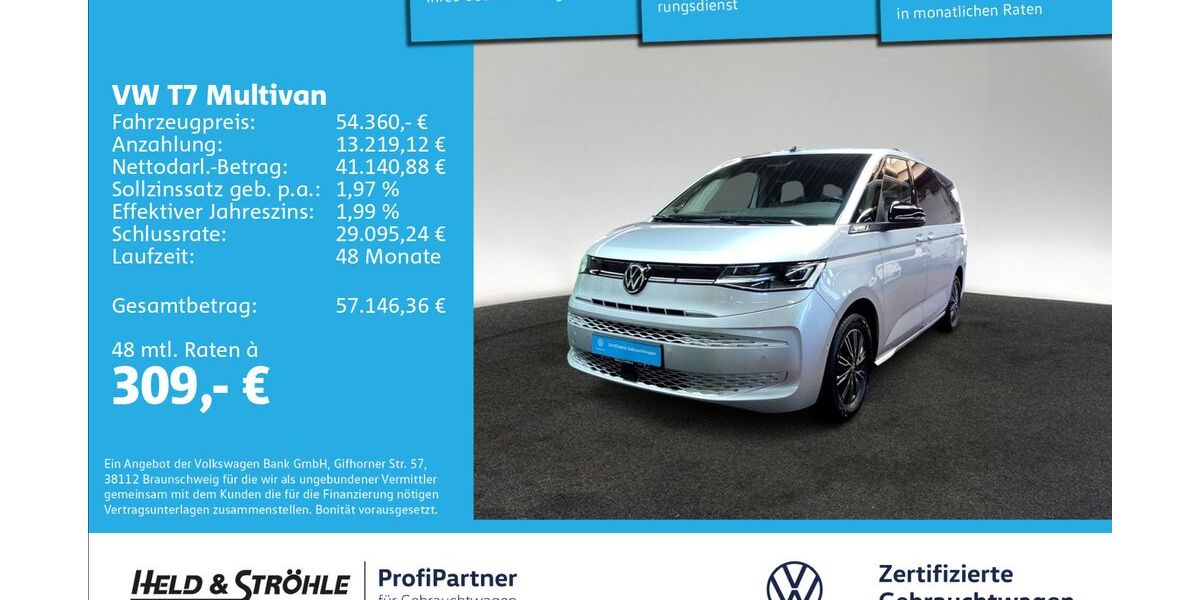 VW T7 Multivan 17.883 km 54.360 &euro; Ulm 89079