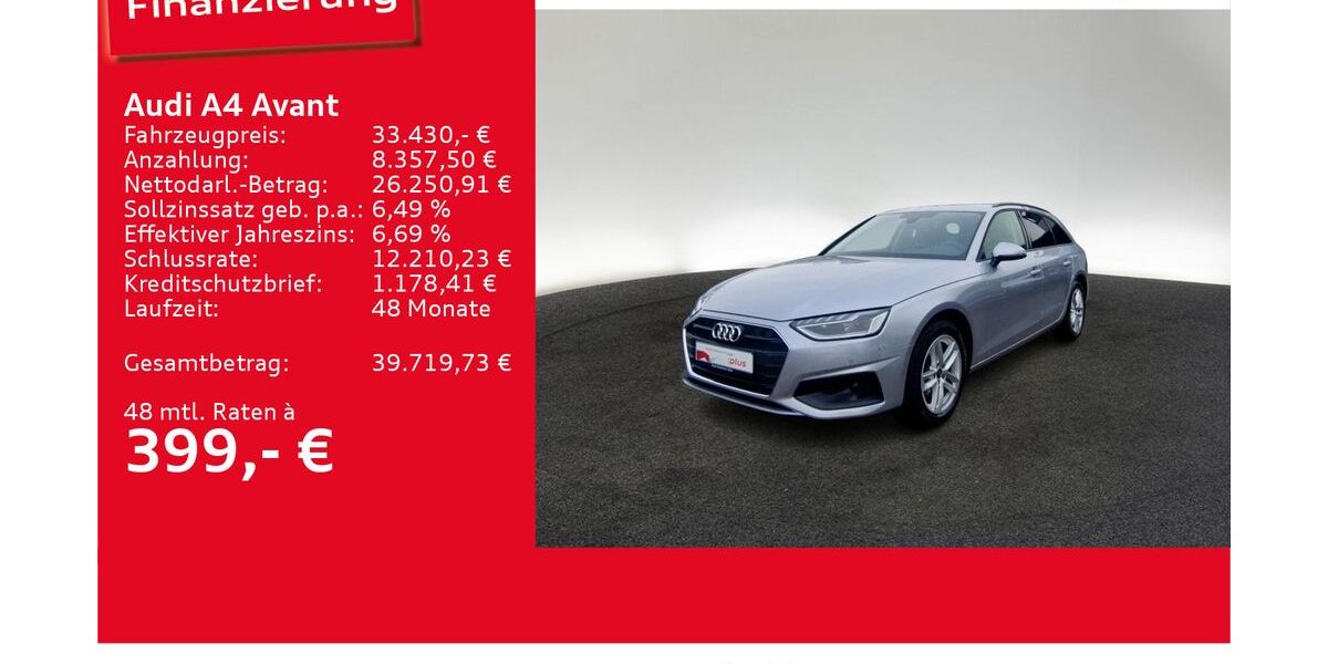 Audi A4 9.998 km 33.430 &euro; Ulm 89073