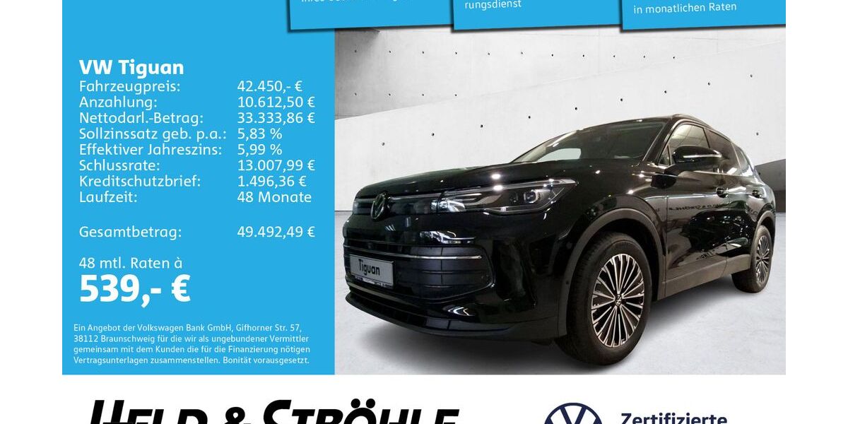 VW Tiguan 3.001 km 42.450 &euro; Neu-Ulm 89231