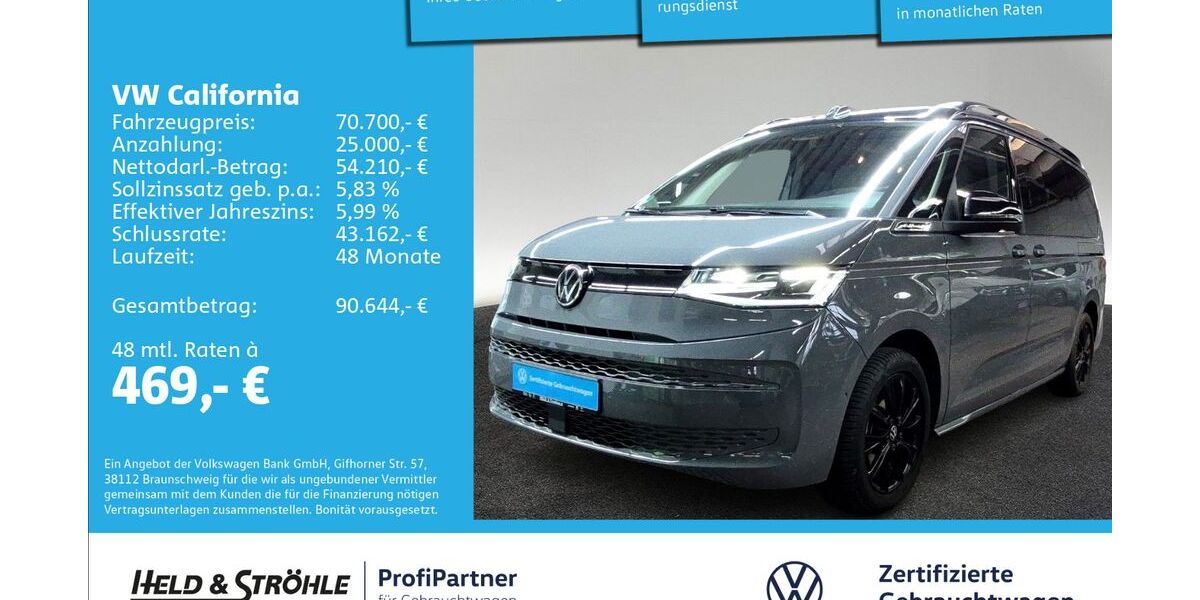 VW T7 California 15.807 km 56.520 &euro; Ulm 89079