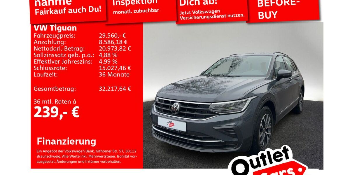 VW Tiguan 21.693 km 29.560 &euro; Senden 89250