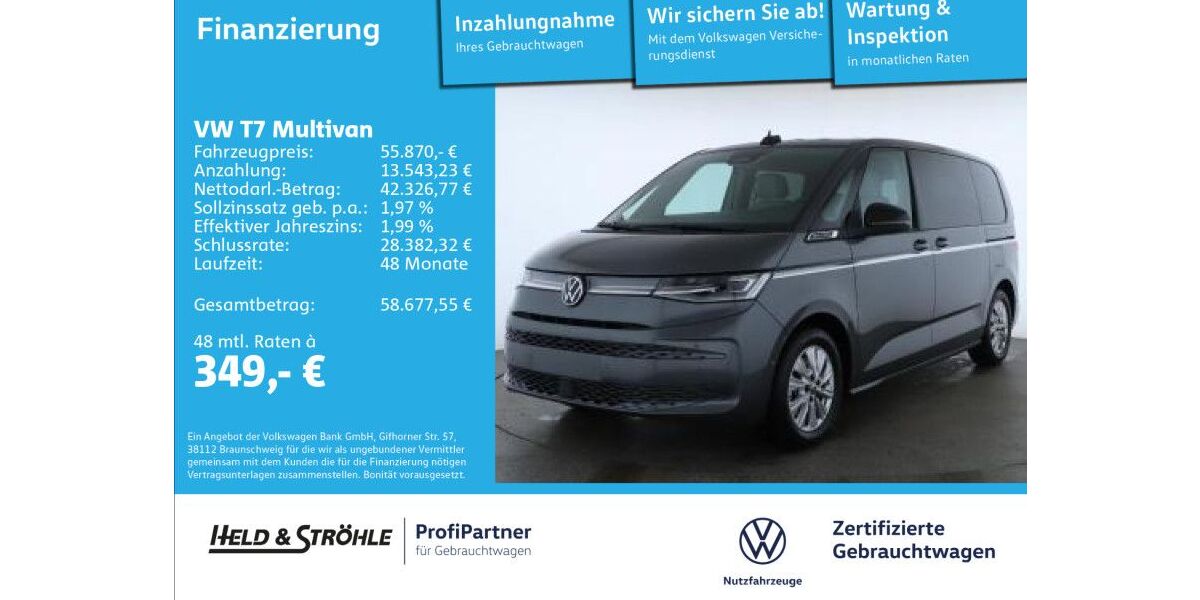 VW T7 Multivan 15.051 km 55.870 &euro; Ulm 89079