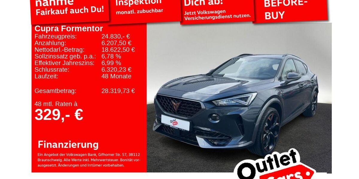 Cupra Formentor 88.850 km 24.830 &euro; Senden 89250